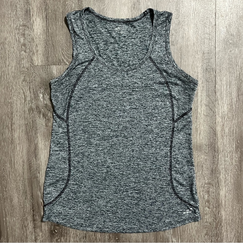 BCG Grey/Black Heathered Tank | S